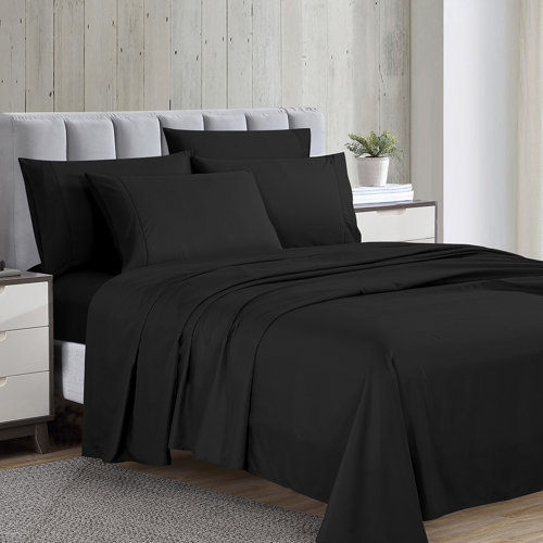 Wayfair Black Queen Sheets & Pillowcases You'll Love in 2023